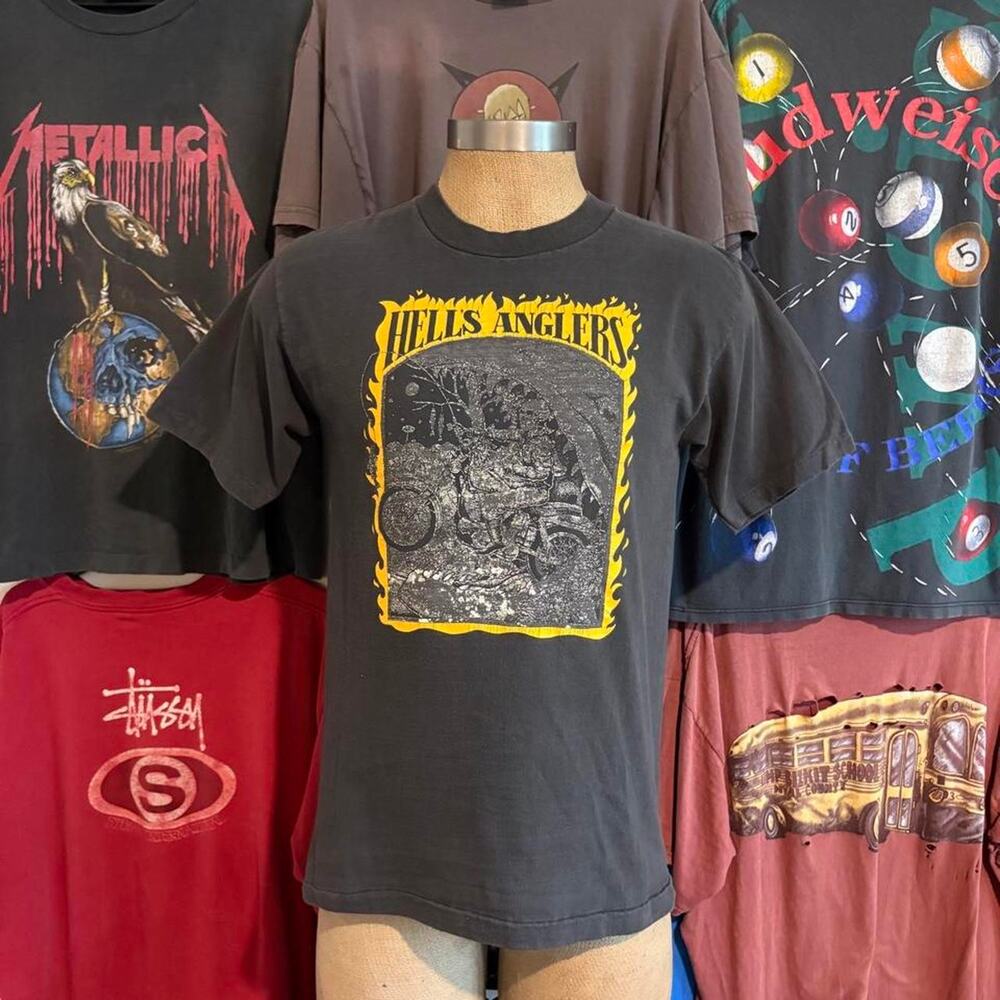 Vintage 1990s hells anglers biker T-shirt